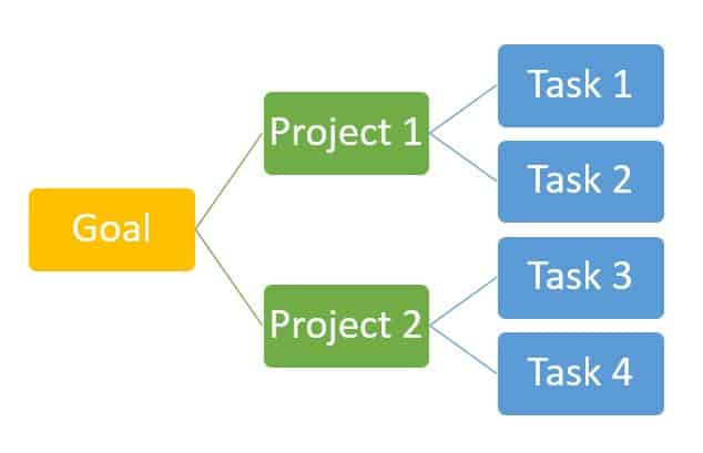 difference between goals and projects